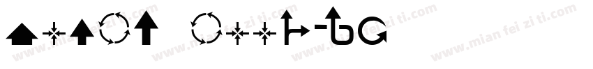 Arial arrow字体转换